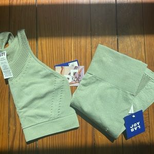 Light green Joy Lab workout set
